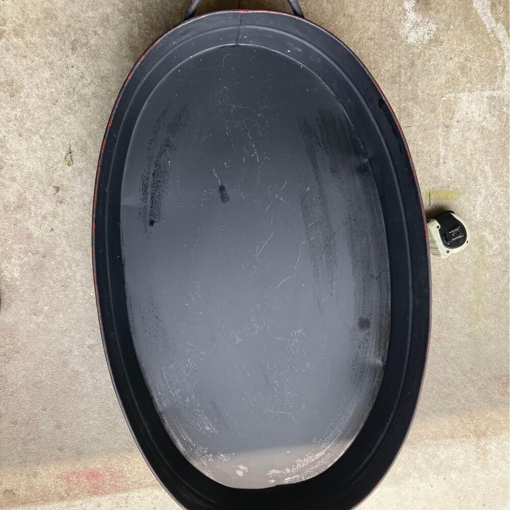 black metal decorative table tray platter